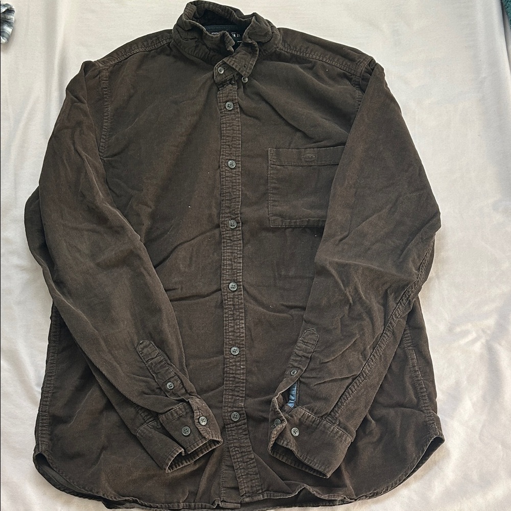 Forever 21 Men's Corduroy Shirt in Brown
